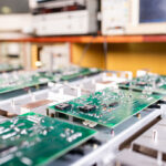 electronics manufacturing with green circuit boards